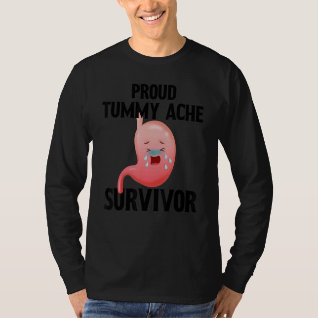 T-shirt Proud Tummy ache survivor 1 (Devant)