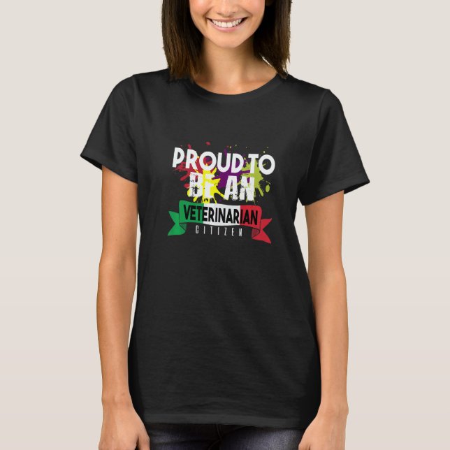 T-shirt Proud veterinarian citizen Profession career worke (Devant)