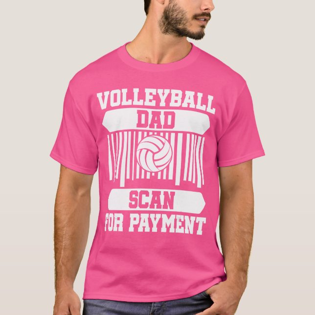 T-shirt Proud Volleyball Dad Fathers Day girl boy funny (Devant)