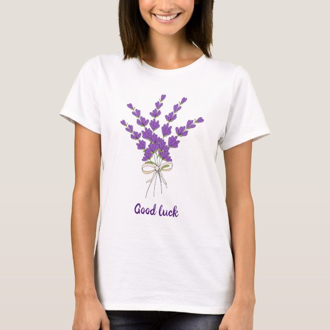 T-shirt Provence Mood fleurs de lavande (Devant)