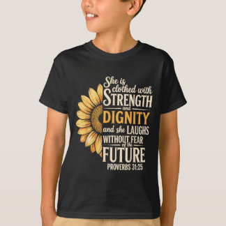 T-shirt Proverbe 31_25 verset biblique chrétien Proverbe 3