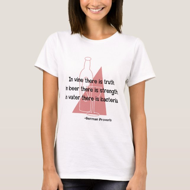 T-shirt Proverbe allemand - rétro (Devant)