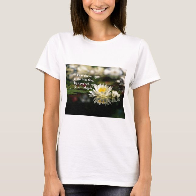 T-shirt Proverbe indien, respect (Devant)