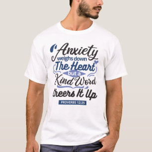 T-shirt Proverbes 12:25 Verset de la Bible – Art de mots g