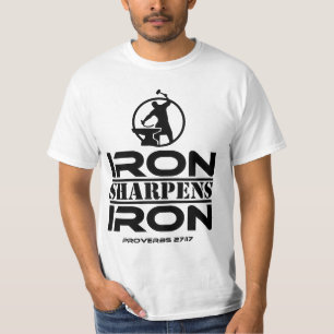 T-shirt Proverbes 27:17 Iron aiguise le fer,