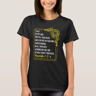 T-shirt Proverbes 35 6 Bible Verse Religious Christian Men