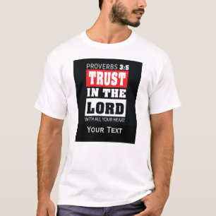 T-shirt Proverbes 3:5 – Faire confiance au Seigneur Dessin