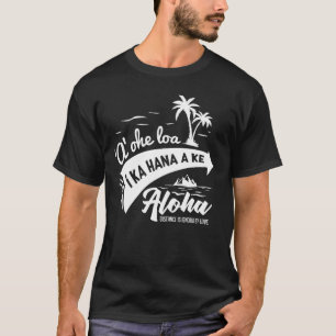 T-shirt Proverbes Hawaïens De Langue Amour Dire Poésie Ima