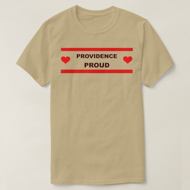 T-shirt Providence Fière Rhode Island Love (Design devant)