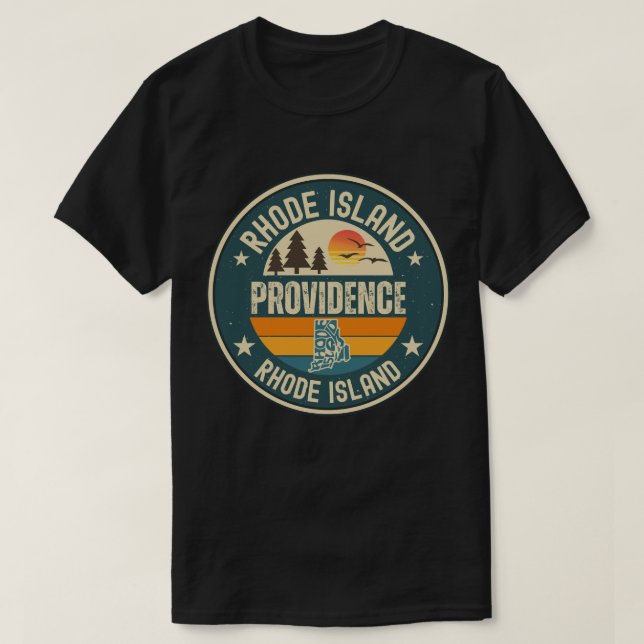 T-shirt Providence, Rhode Island (Design devant)