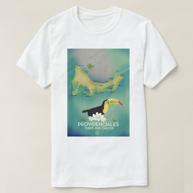 T-shirt Providenciales îles Turques-et-Caïques (Design devant)