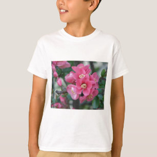 T-shirt Province à fleurs rose du printemps