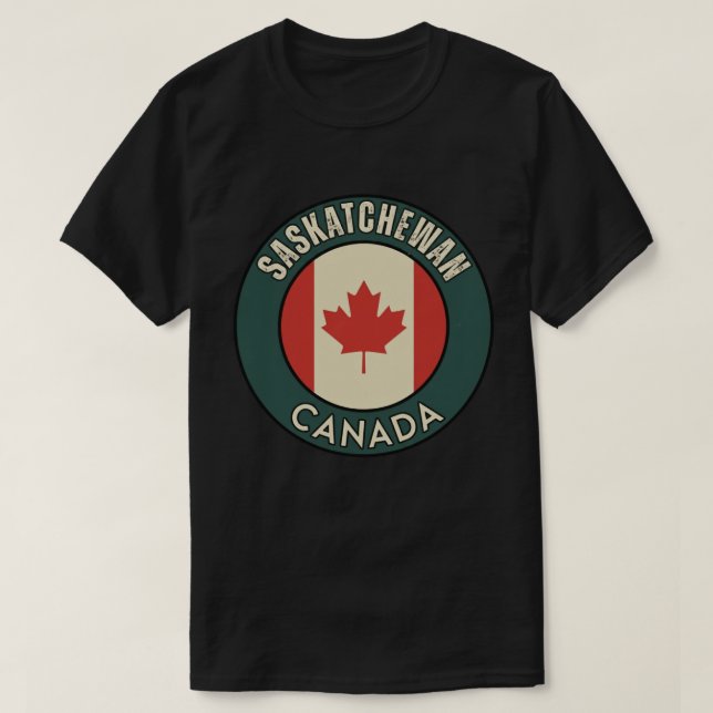 T-shirt Province de la Saskatchewan Canada (Design devant)