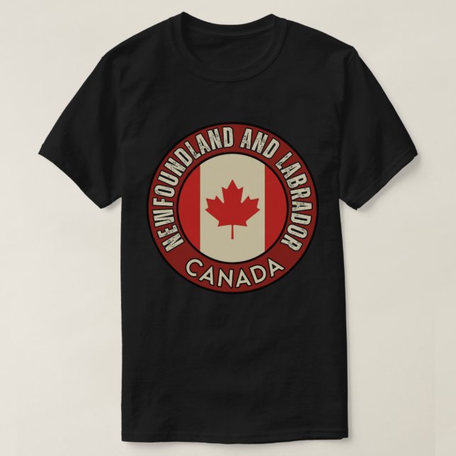 T-shirt Province of Newfoundland and Labrador Canada (Design devant)