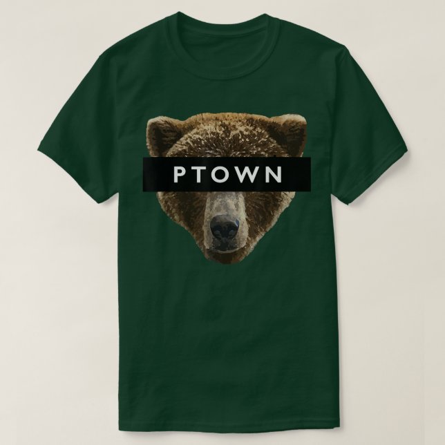 T-shirt Provincetown Bear PTOWN Censor Bar  (Design devant)