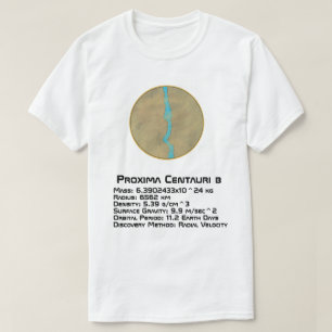 T-shirt Proxima Centauri b Données techniques