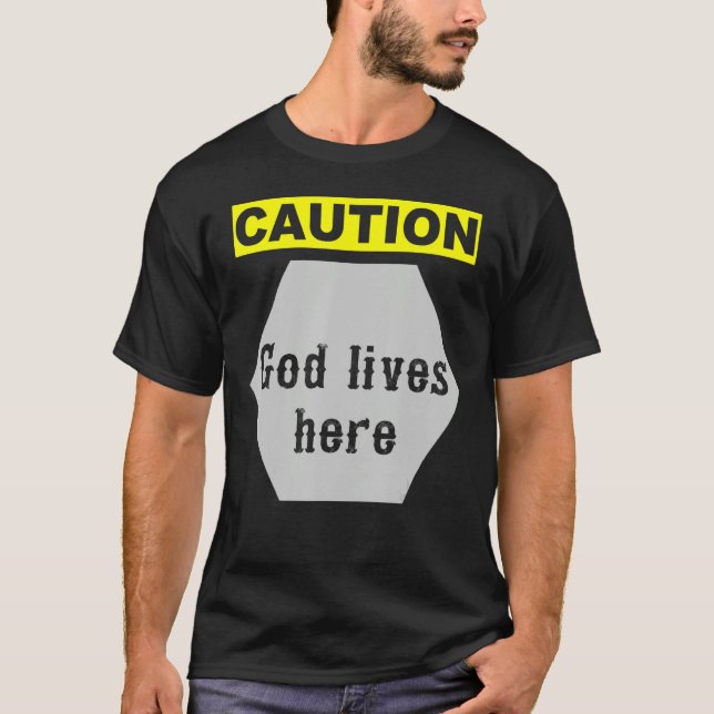 T-shirt Prudence Dieu vit ici (Devant)
