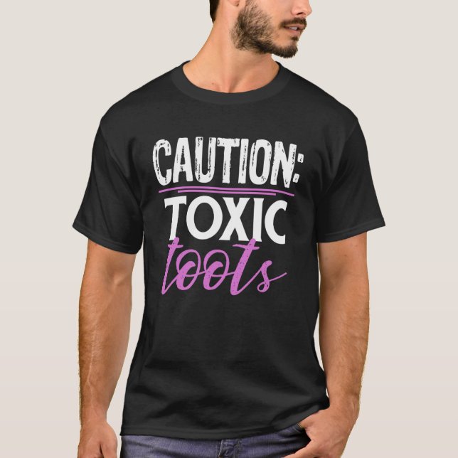 T-shirt Prudence Toxique Toots Farts Gaz (Devant)