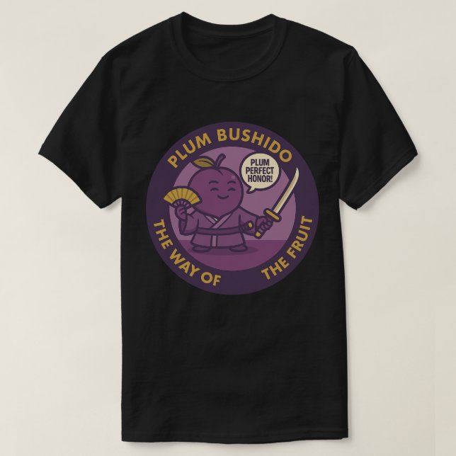 T-shirt Prune Parfait Honneur Samouraï Fruit (Design devant)