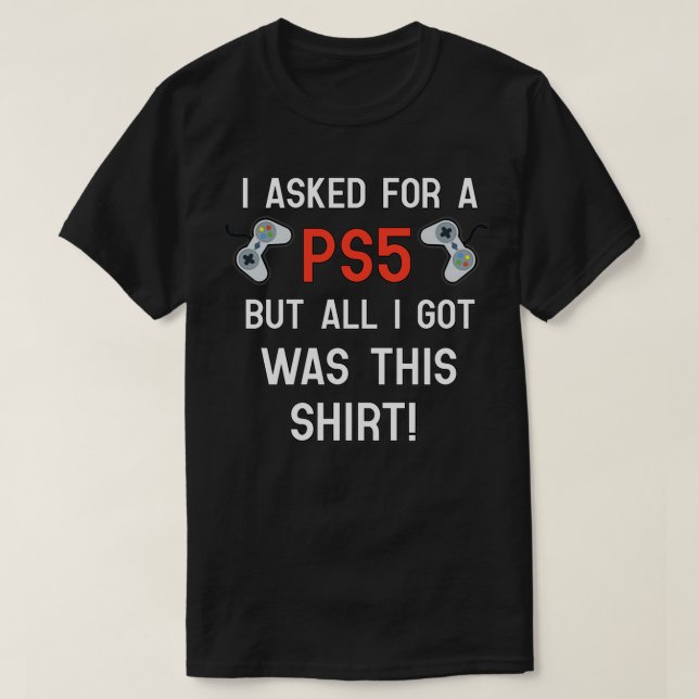 T-shirt PS5 cadeau Funny cadeau cadeau 2020 cadeau de Noël (Design devant)