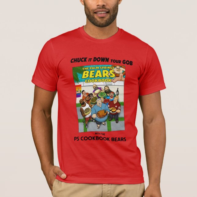 T-shirt PS Cookbook Bears avec texte (Devant)