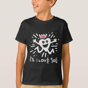 T-shirt Ps i love you day violet