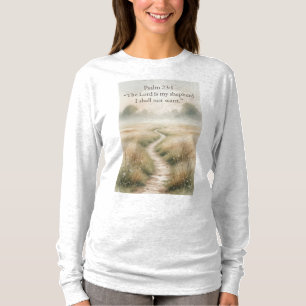 T-shirt Psalm 23:1 Chemise longue pour femmes chrétiennes
