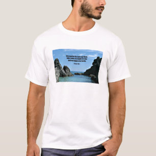 T-shirt Psaume 144:1 Béni soit le Seigneur, mon rocher...