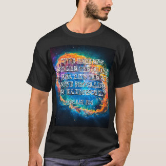 T-shirt Psaume 19:1 Les cieux proclamant la gloire de Dieu