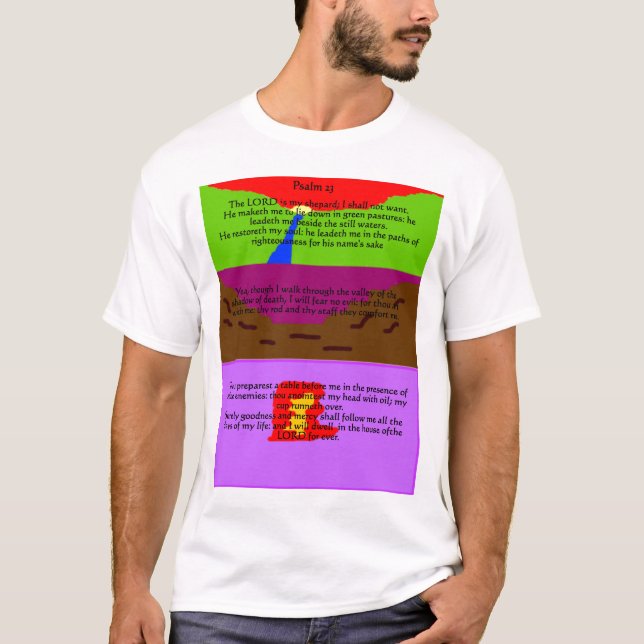 T-shirt Psaume 23 (Devant)