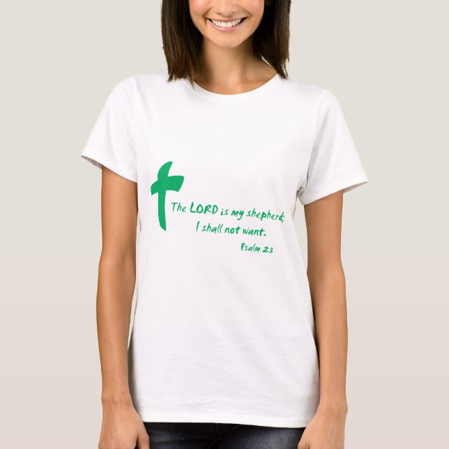 T-shirt Psaume 23 : Le Seigneur est mon Pasteur (Devant)