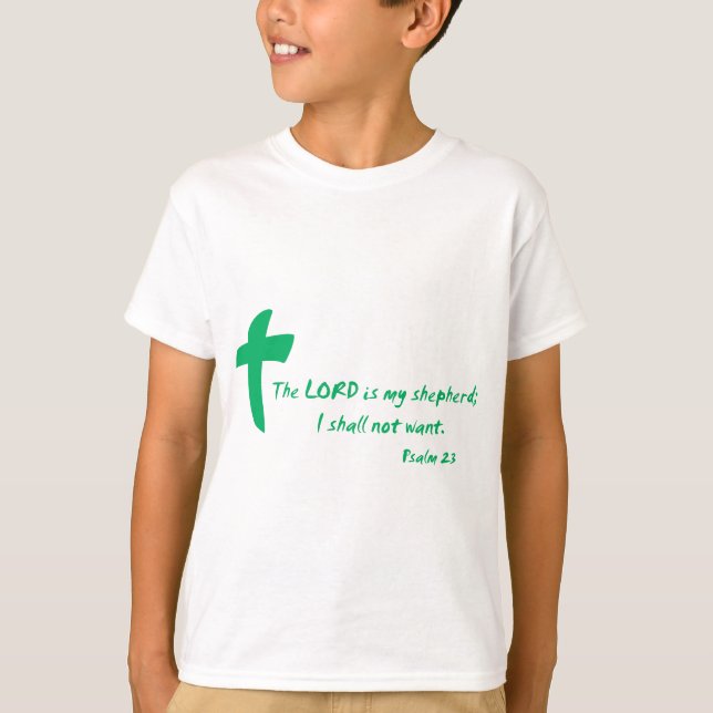 T-shirt Psaume 23 : Le Seigneur est mon Pasteur (Devant)