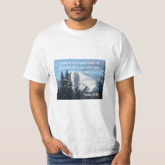 T-shirt Psaume 51:10 Créer en moi un coeur propre, ô Dieu
