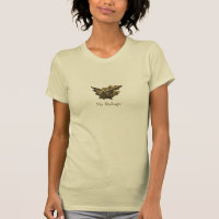 Psaume 91, Gold Angel, Light Brown, T Shirt