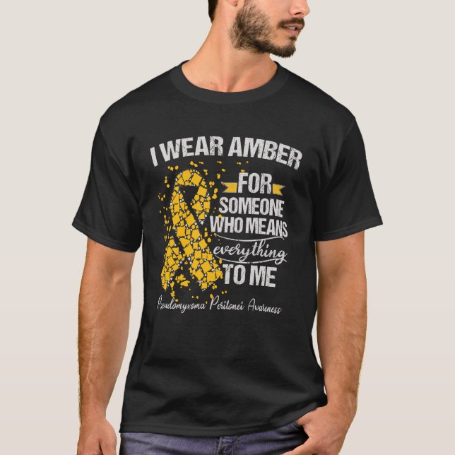 T-shirt Pseudomyxoma Peritonei Sensibilisation Soutien gue (Devant)