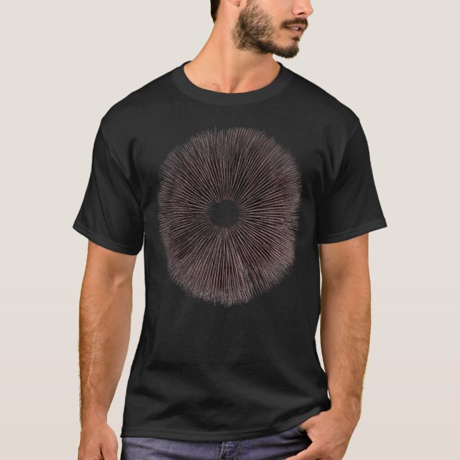 T-shirt Psilocybe Cubensis Champignons psychédéliques Spor (Devant)