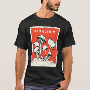 T-shirt Psilocybin Retro Psychedelic Magie Champignons