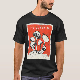 T-shirt Psilocybin Retro Psychedelic Magie Champignons