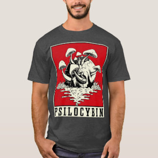 T-shirt Psilocybin Retro Psychedelic Magie Vintag