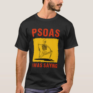 T-shirt Psoas Je Disais Drôle Thérapiste Massage Physique