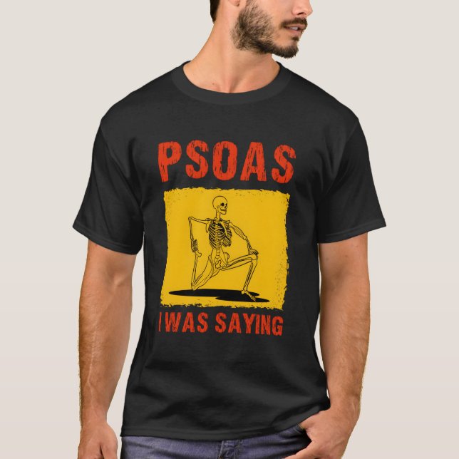 T-shirt Psoas Je Disais Drôle Thérapiste Massage Physique (Devant)