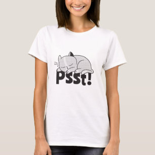 T-shirt Psst Lazy chat dort