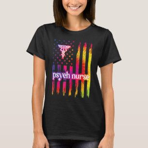 T-shirt Psych Nous Infirmier Drapeau Fière Infirmière Psyc