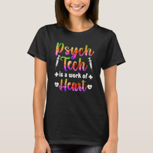T-shirt Psych Technique Travail Du Coeur Psychiatrique Psy