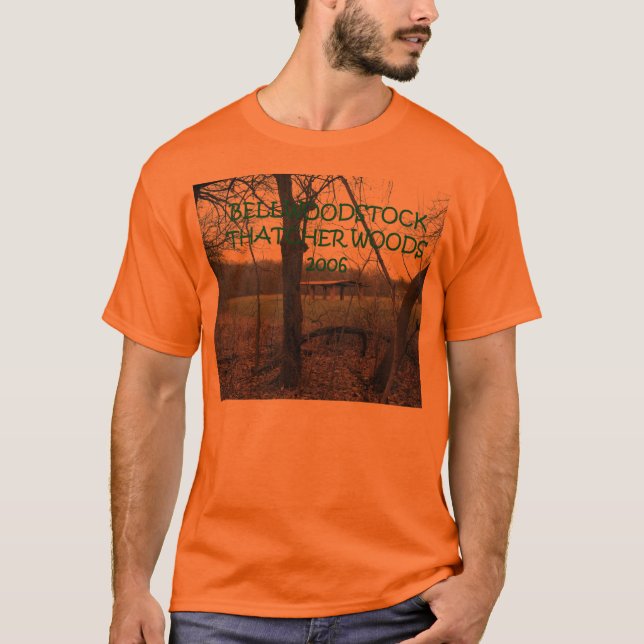 T-shirt Psychadelic T orange (Devant)