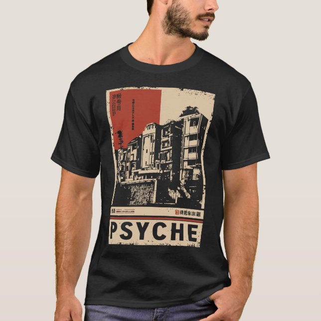 T-shirt PSYCHE Japon inspiré esprit urbain (Devant)