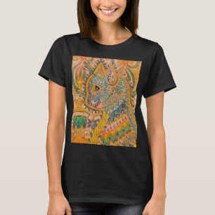 T-shirt Psychedelic Cat by Louis Wain