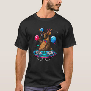 T-shirt Psychedelic Deer DJ EDM Raver Trance Music Festiva