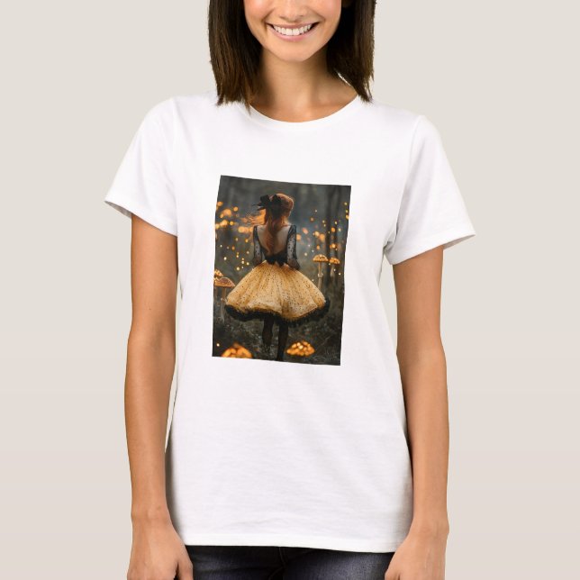 T-shirt Psychedelic Fantasy Art – Enchanting Redhead in a  (Devant)