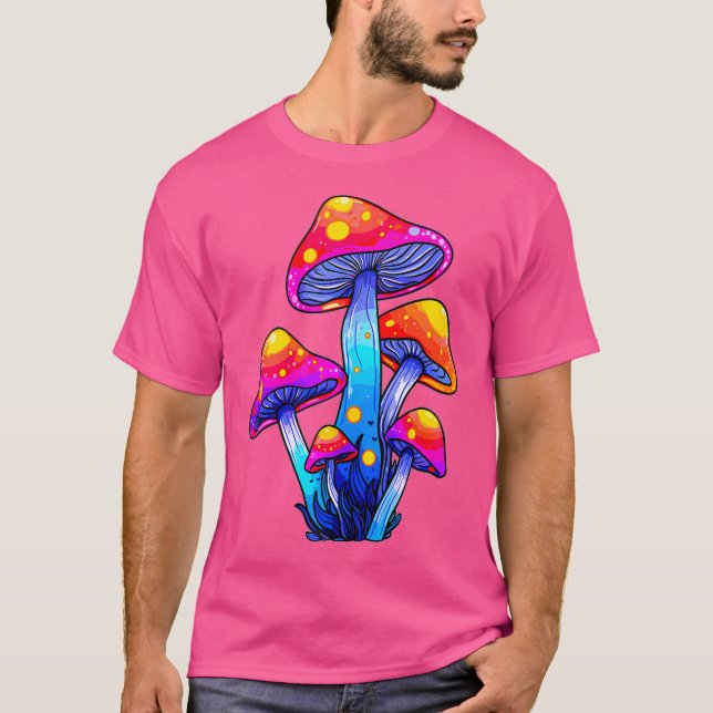 T-shirt Psychedelic Festival Raver Edm Dj Mushroom (Devant)